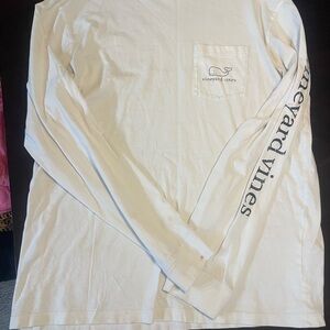 Vineyard Vines Men's White Long Sleeve Shirt